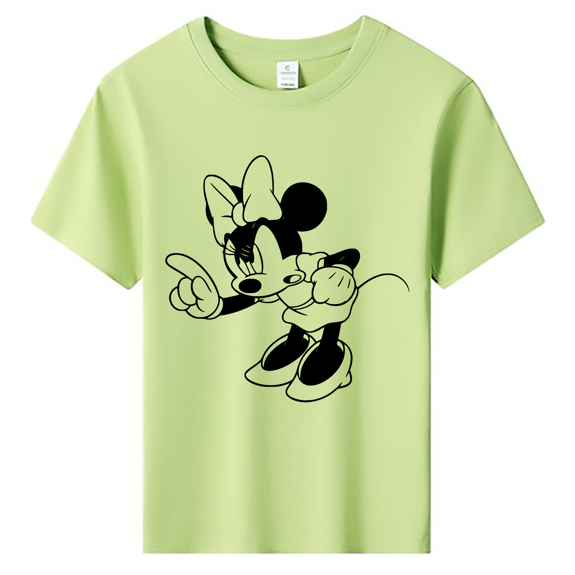 ミッキーマウス Mickey Mouse 綿100％キッズTシャツ（フロントプリント）